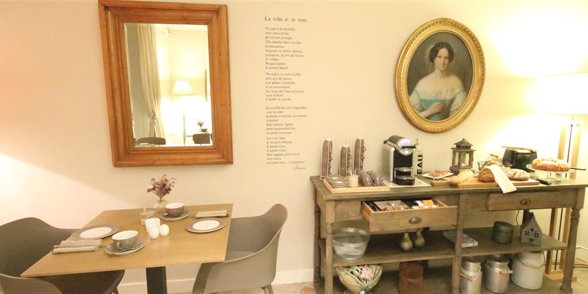 petit déjeuner villa Garenne centre ville Vannes  