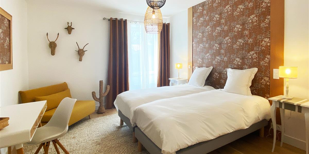 chambre lits jumeaux